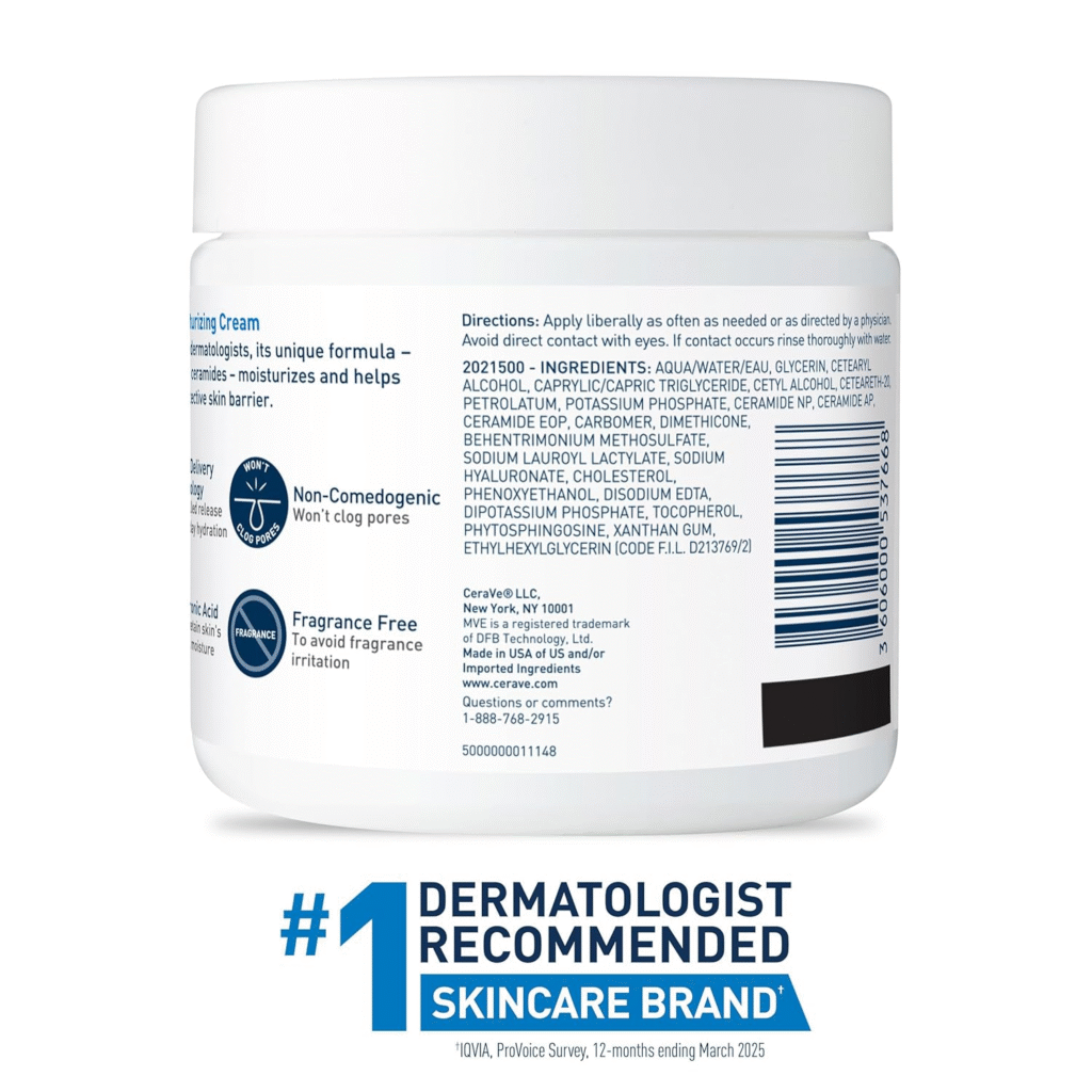 CeraVe Moisturizing Cream Review (2026): Is The "Tub" Really Magic? 2 CeraVe Moisturizing Cream