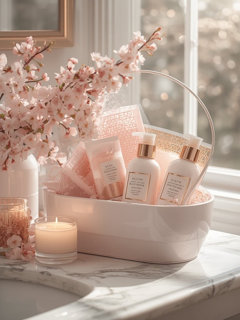 Cherry Blossom Bath Set details