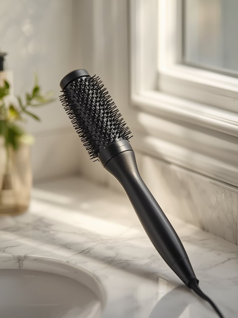 curling iron brush for short hair details