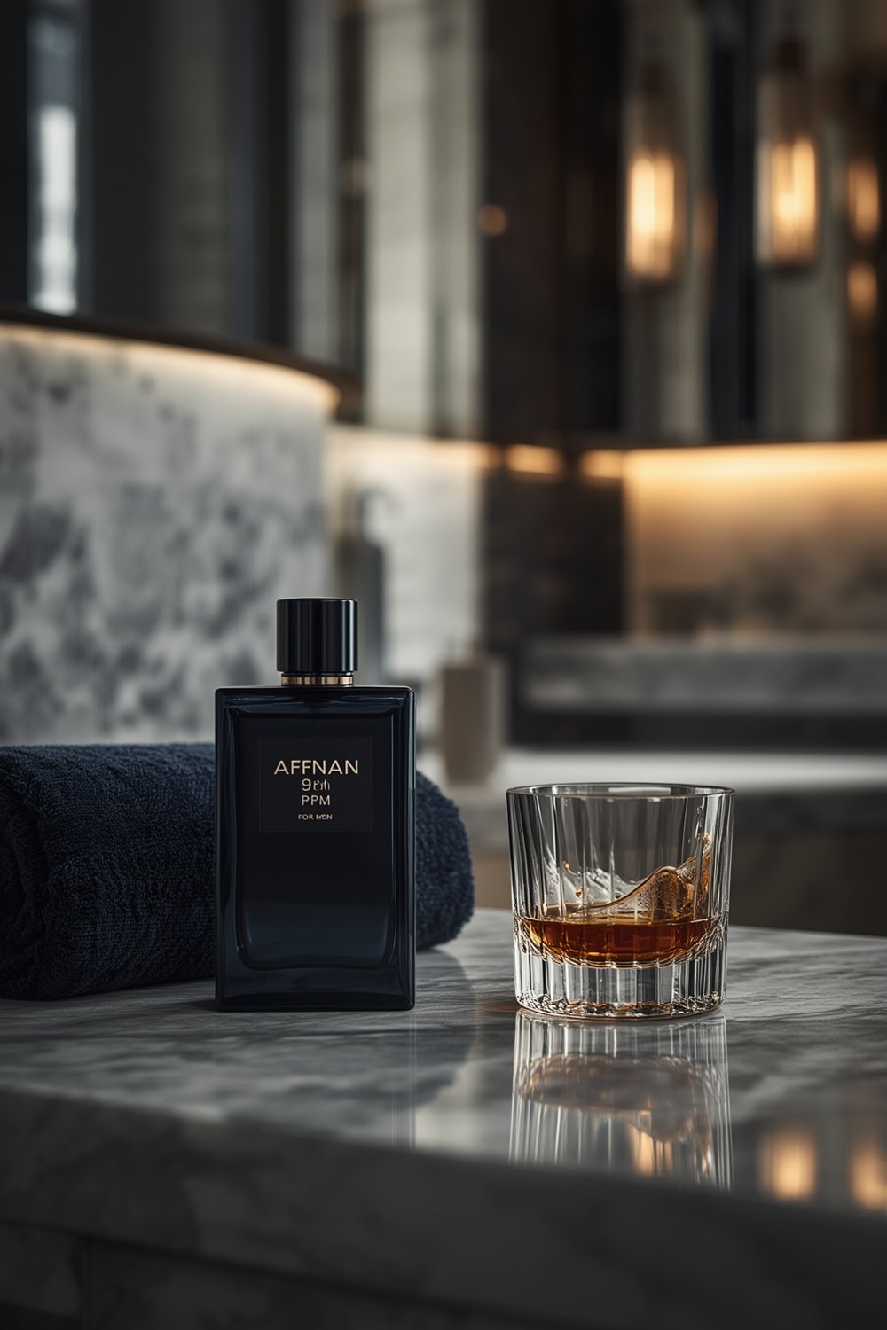 Afnan 9 PM fragrance bottle close-up