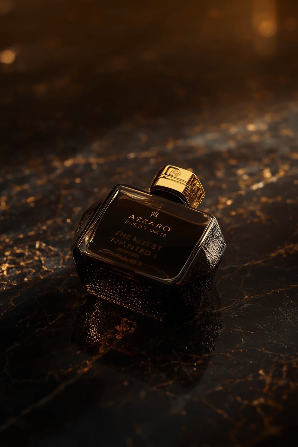 Azzaro The Most Wanted Parfum fragrance bottle close-up