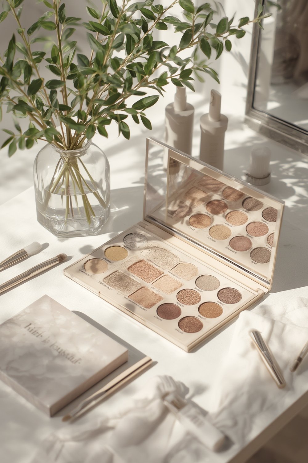 Pacifica Eyeshadow Palette in Malibu Mineral shades with velvet matte and shimmer finishes