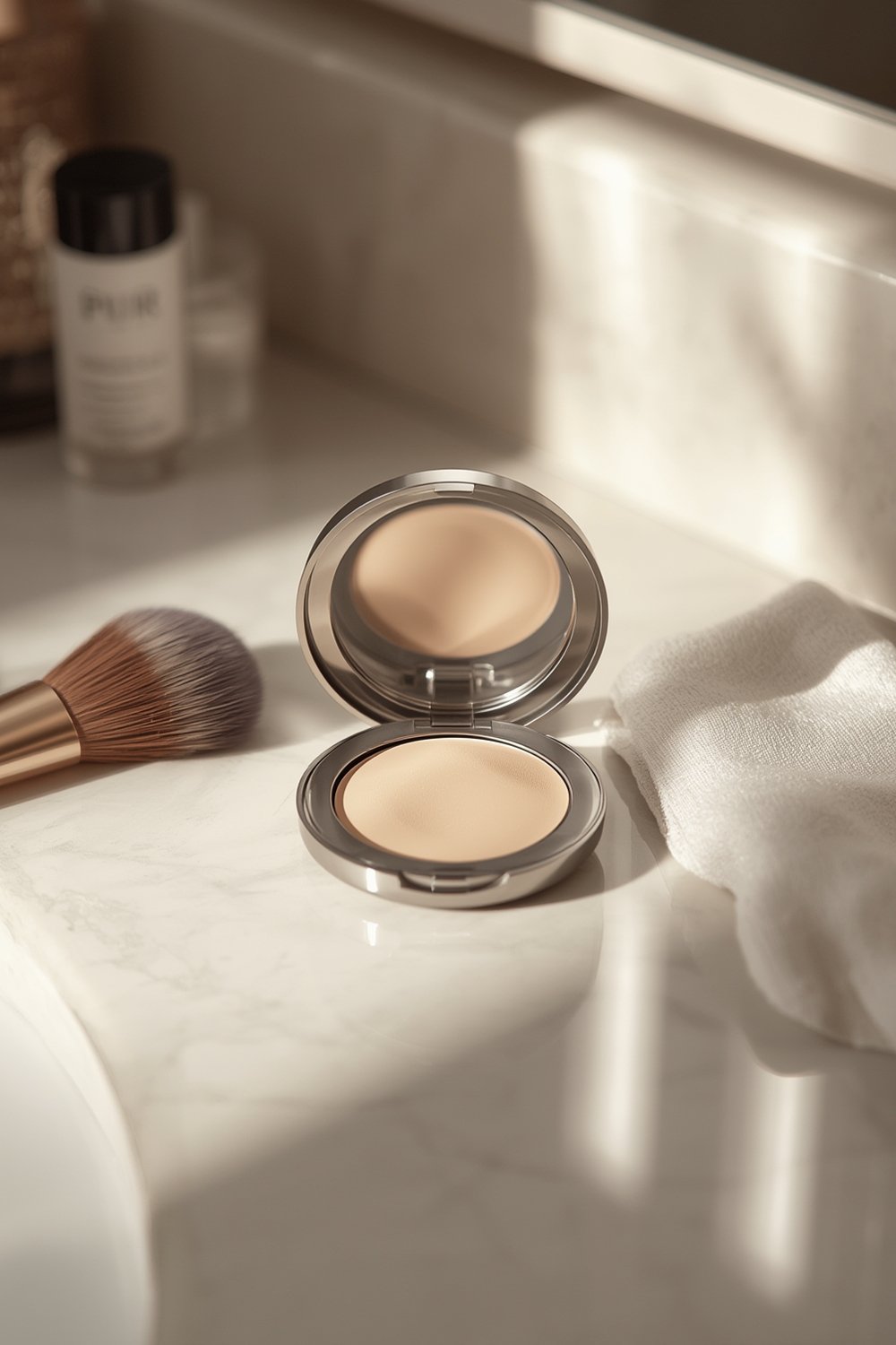 PÜR MINERALS Pressed Mineral Makeup Powder: 7 Ultimate Secrets For Amazing Results In 2026 1 PÜR MINERALS Pressed Mineral Makeup Powder compact with brush