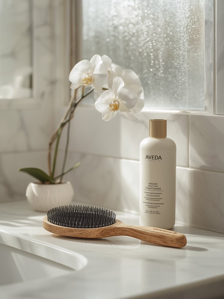 Aveda Wooden Paddle Hair Brush details