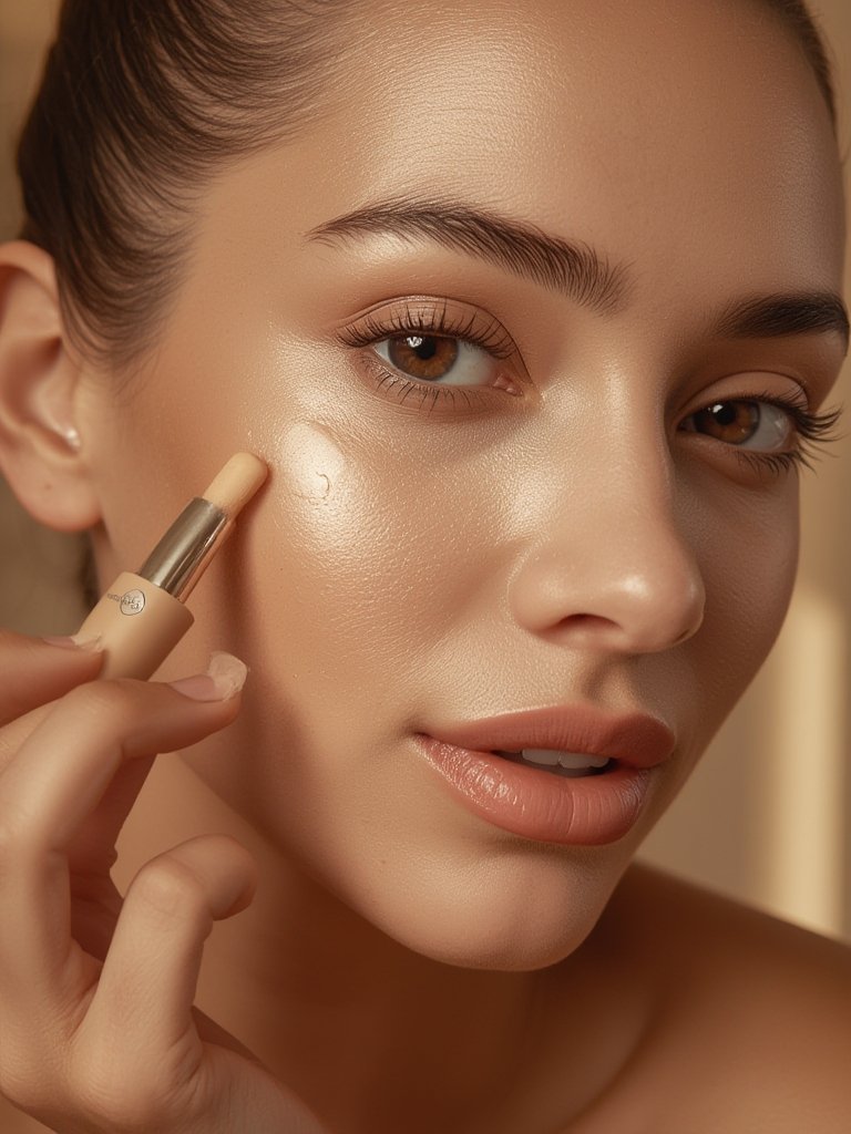 Full coverage concealer stick comparison and application results