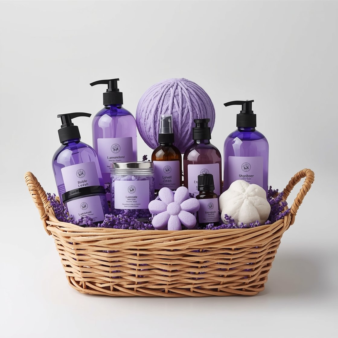 lavender spa gift basket